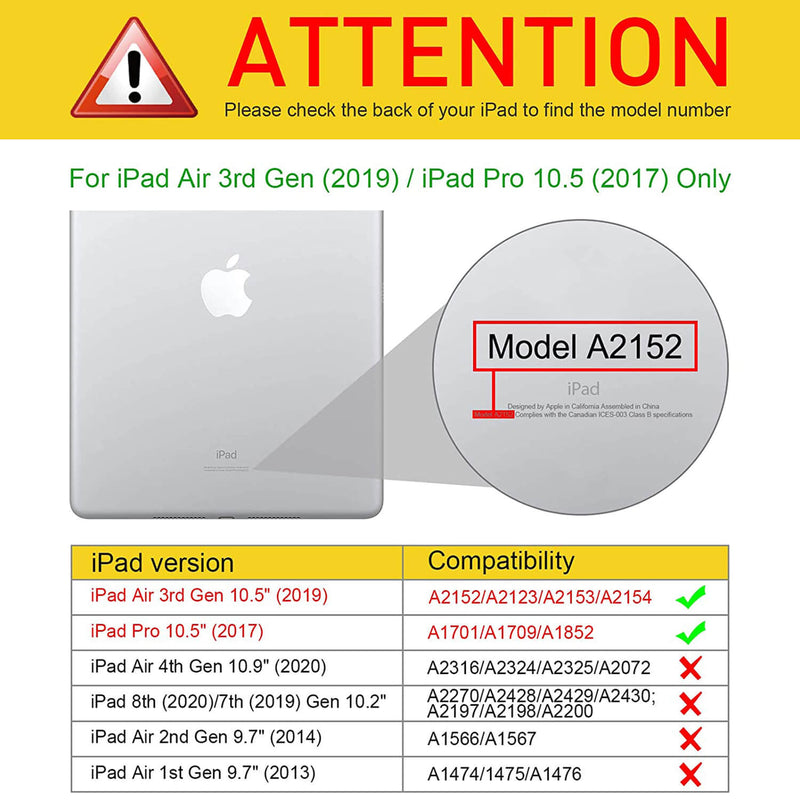 iPad Air 3 2019 / iPad Pro 10.5 2017 Slim Soft TPU Back Case | Fintie
