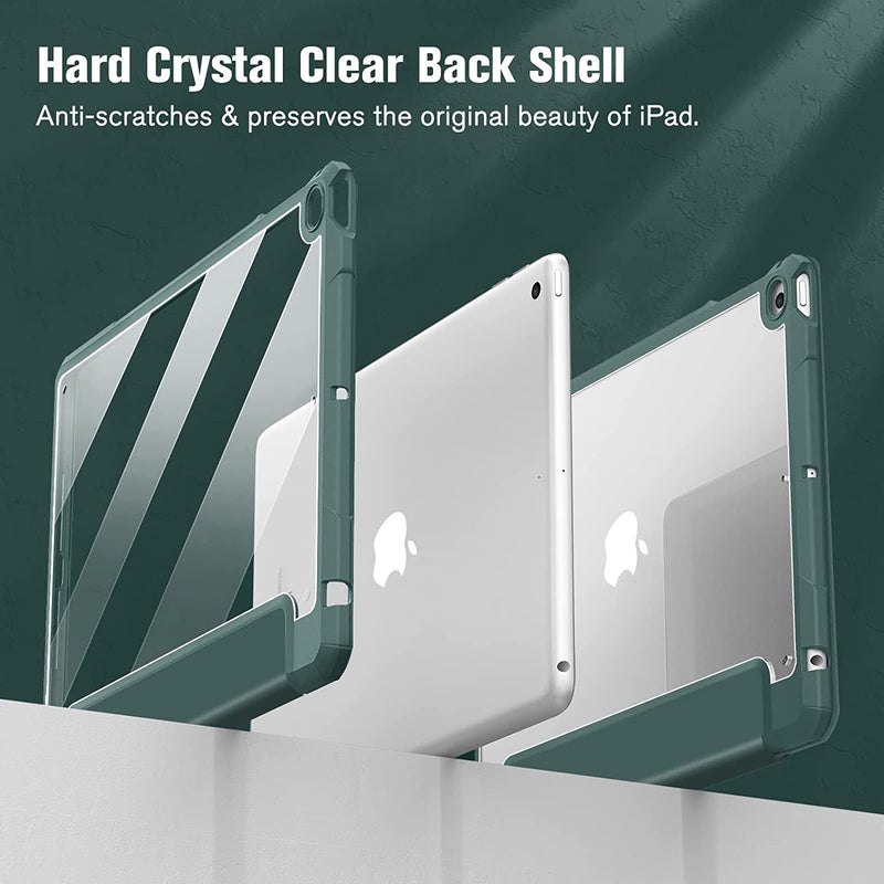 iPad 6th/5th Gen (2018/2017) Hybrid Slim Clear Back Case | Fintie