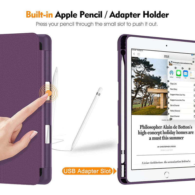 iPad 9th Gen (2021) / iPad 8th Gen/ iPad 7th Gen Soft TPU Stand Back Case | Fintie