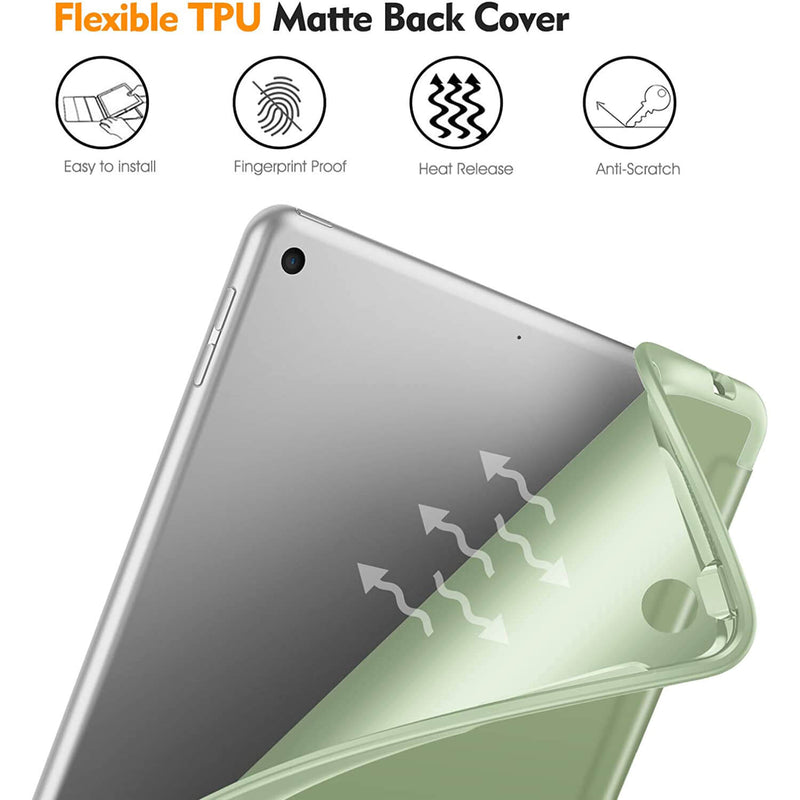 iPad 9th Gen (2021) / iPad 8th Gen/ iPad 7th Gen Soft TPU Stand Back Case | Fintie