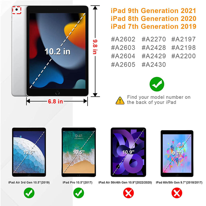 iPad 9th Gen (2021) / iPad 8th Gen / iPad 7th Gen 10.2" Kid-Friendly EVA Case | Fintie