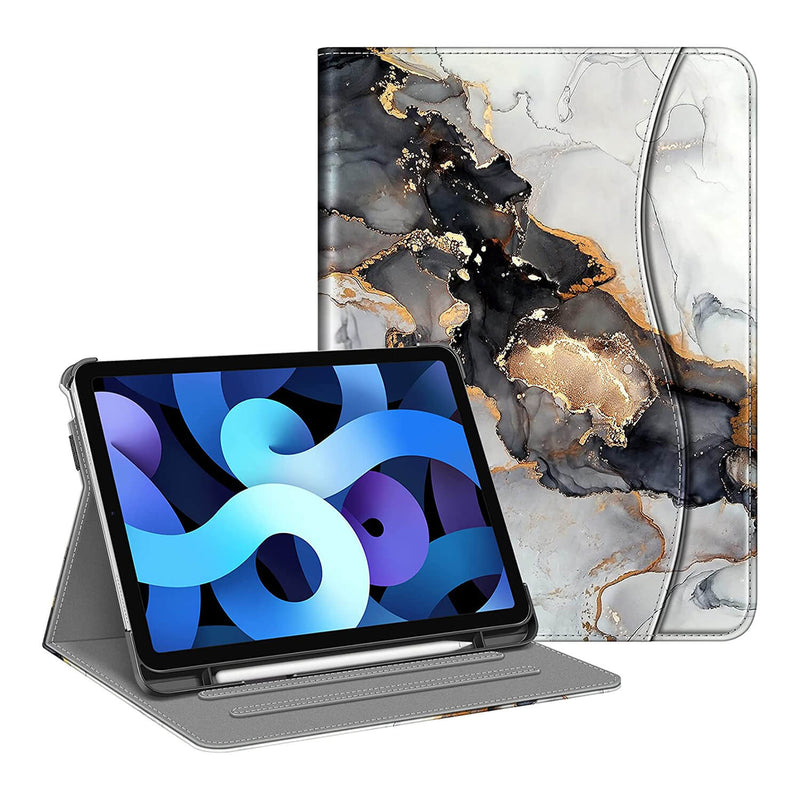 10.9-inch ipad air multiple viewing case in marble patterns