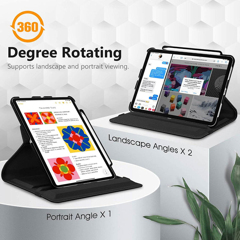 stand ipad air 11 upright with Fintie case