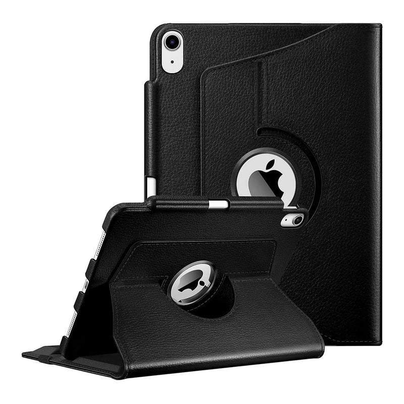  Timecity Case for iPad Air 5th Generation 2022/ for iPad Air  4th Generation 2020-10.9 inch, Durable Sturdy Protection Case with Pencil  Holder Screen Protector [360 Rotating Stand] Hand Strap- Black : Electronics