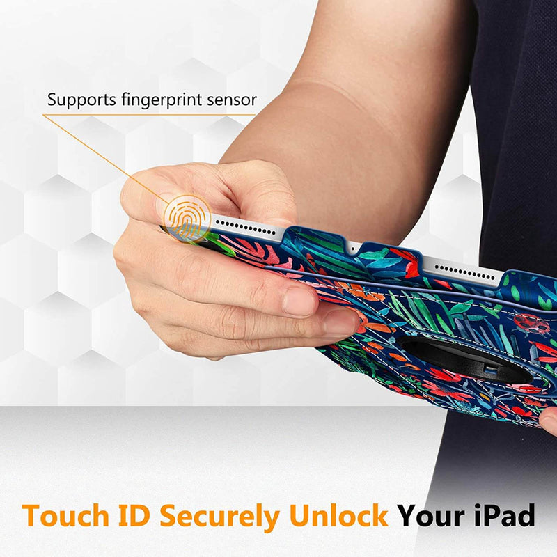 iPad Air 11" M3/M2 chip,iPad Air 5th/4th Generation 10.9" 360-Degree Rotating Stand Cover w/Pencil Holder | Fintie