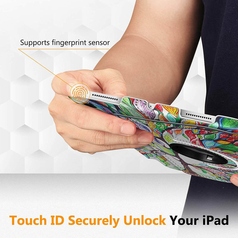 iPad Air 11" M3/M2 chip,iPad Air 5th/4th Generation 10.9" 360-Degree Rotating Stand Cover w/Pencil Holder | Fintie