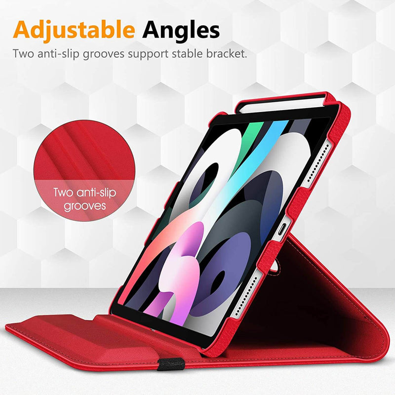 iPad Air 11" M3/M2 chip,iPad Air 5th/4th Generation 10.9" 360-Degree Rotating Stand Cover w/Pencil Holder | Fintie