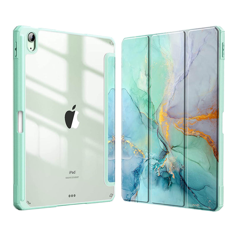 fintie ipad air 2024 case in emerald marble