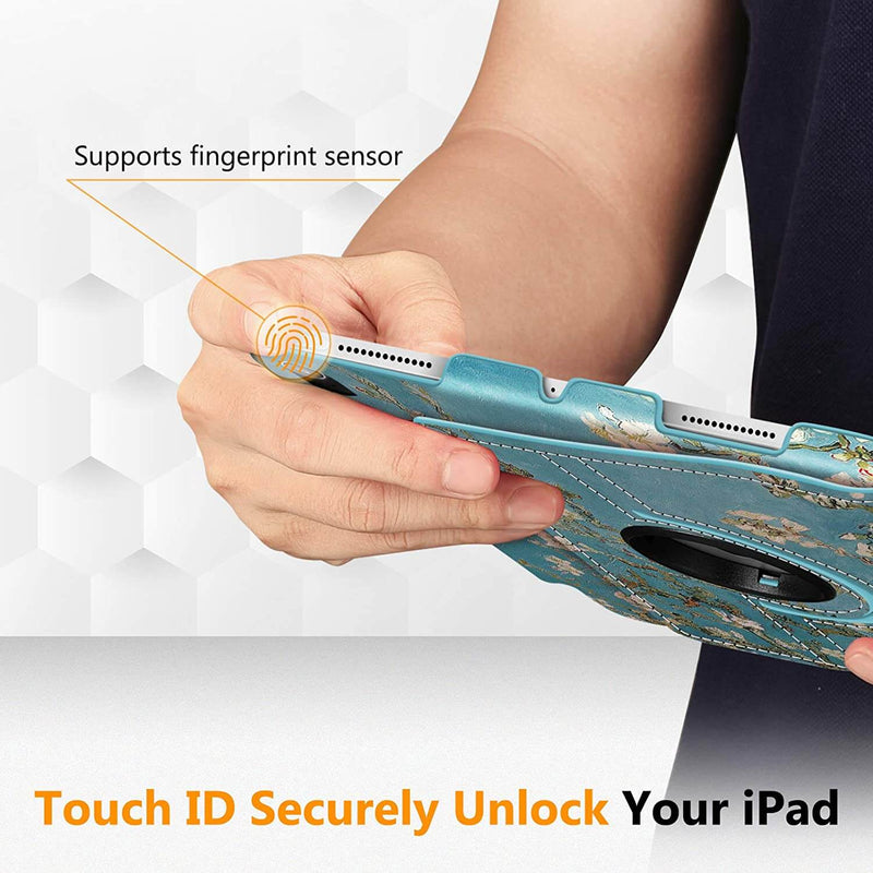 iPad Air 11" M3/M2 chip,iPad Air 5th/4th Generation 10.9" 360-Degree Rotating Stand Cover w/Pencil Holder | Fintie