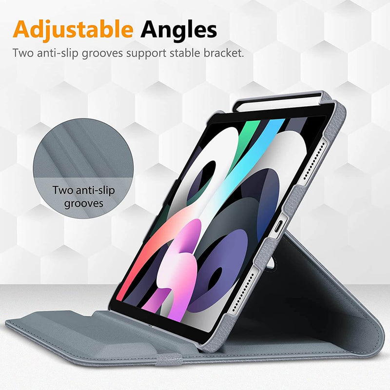 iPad Air 11" M3/M2 chip,iPad Air 5th/4th Generation 10.9" 360-Degree Rotating Stand Cover w/Pencil Holder | Fintie