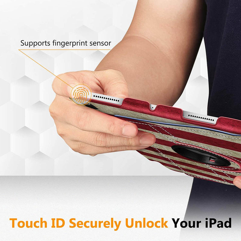 iPad Air 11" M3/M2 chip,iPad Air 5th/4th Generation 10.9" 360-Degree Rotating Stand Cover w/Pencil Holder | Fintie