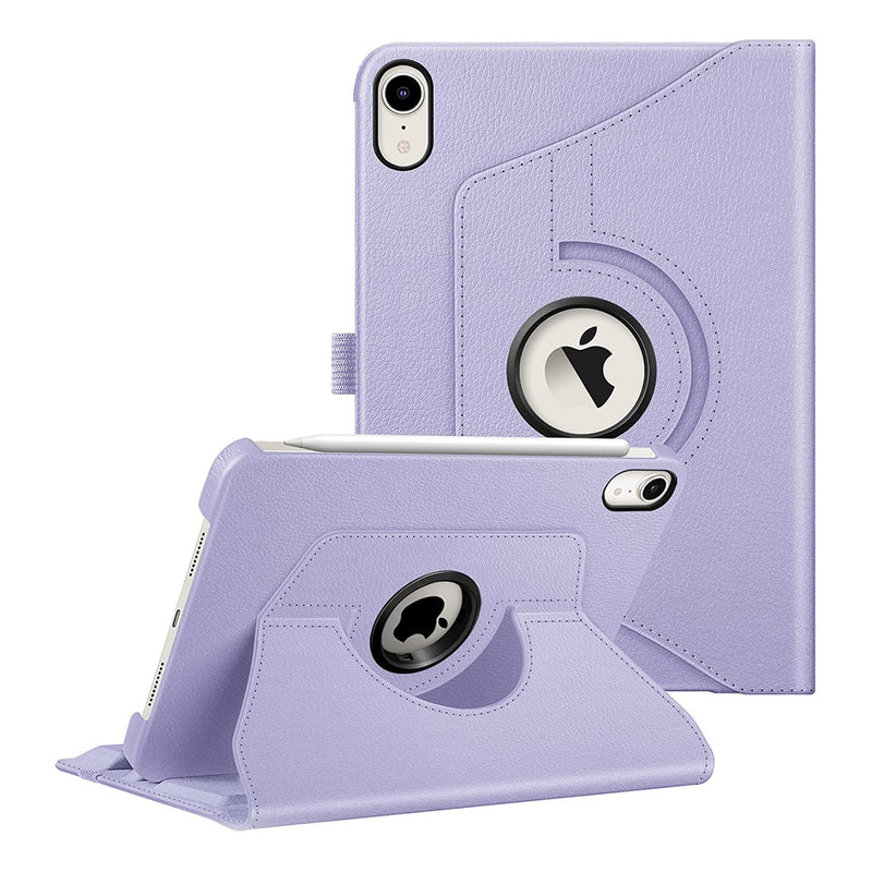 iPad Mini A17 Pro (2024), iPad Mini 6th Gen (2021) 360-Degree Swiveling Stand Case | Fintie