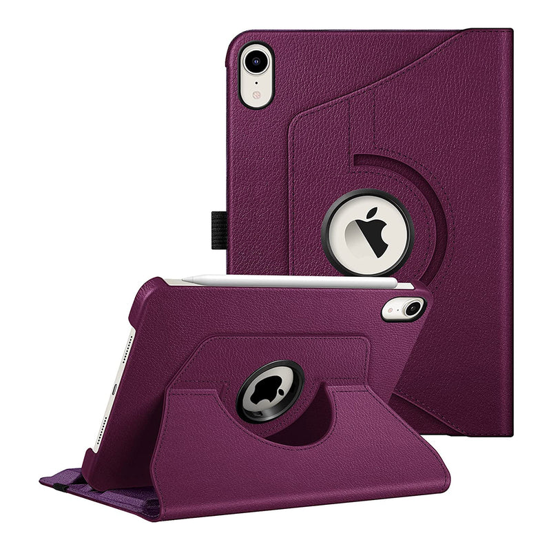 iPad Mini A17 Pro (2024), iPad Mini 6th Gen (2021) 360-Degree Swiveling Stand Case | Fintie
