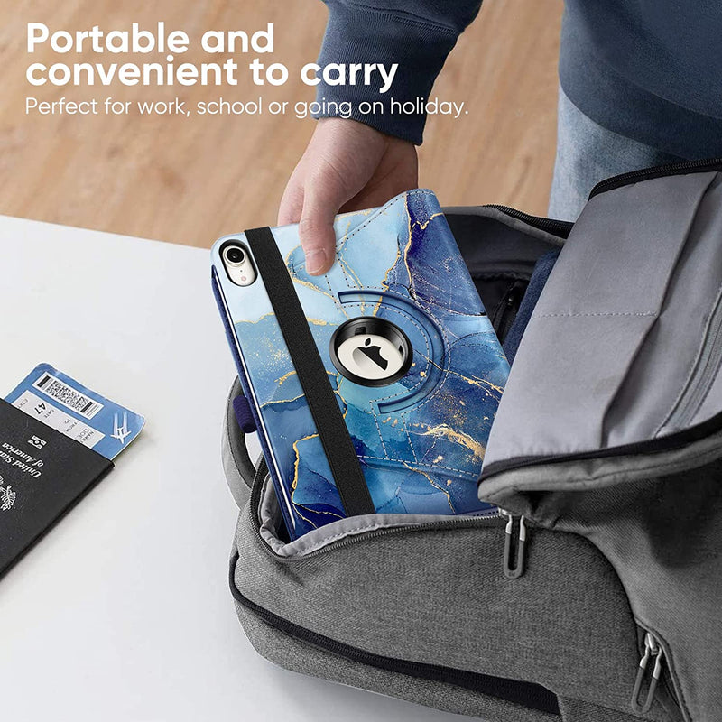 iPad Mini A17 Pro (2024), iPad Mini 6th Gen (2021) 360-Degree Swiveling Stand Case | Fintie