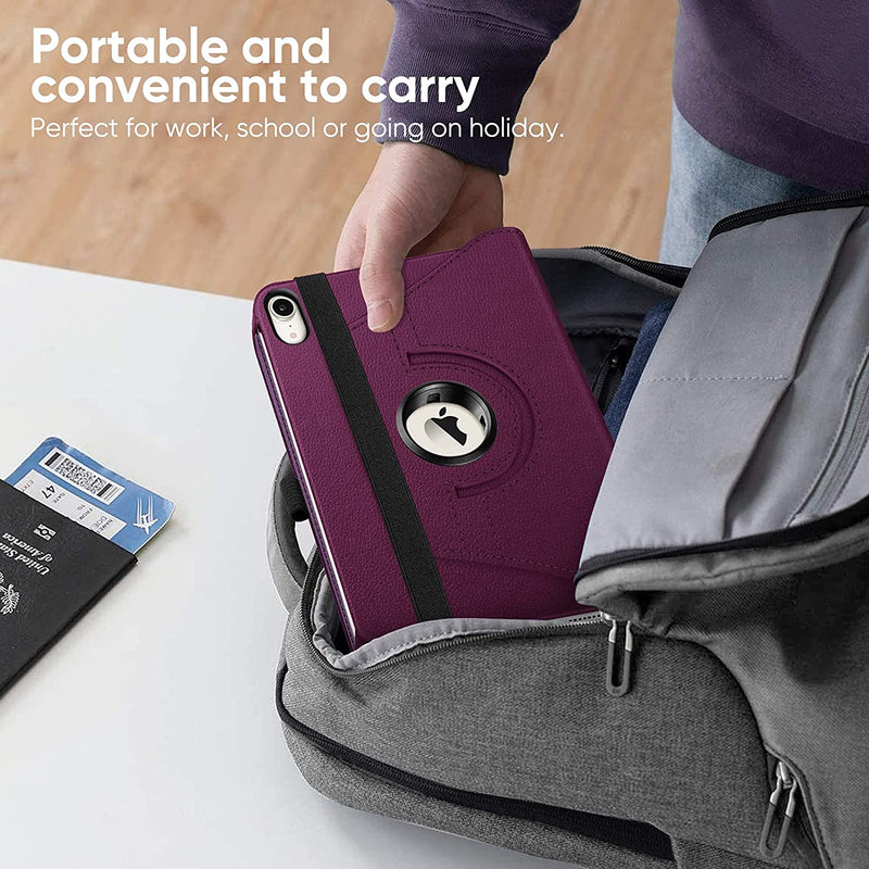 iPad Mini A17 Pro (2024), iPad Mini 6th Gen (2021) 360-Degree Swiveling Stand Case | Fintie