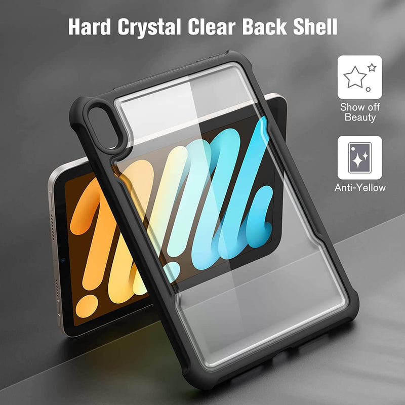 iPad Mini A17 Pro (2024), iPad Mini 6th Gen (2021) Shockproof Hybrid Back Cover | Fintie
