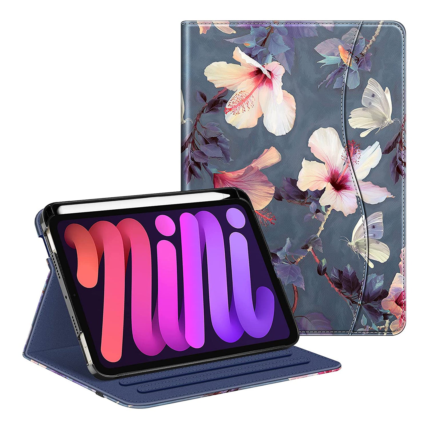 iPad Mini A17 Pro (2024), iPad Mini 6th Gen (2021) Multi-Angle Smart S ...