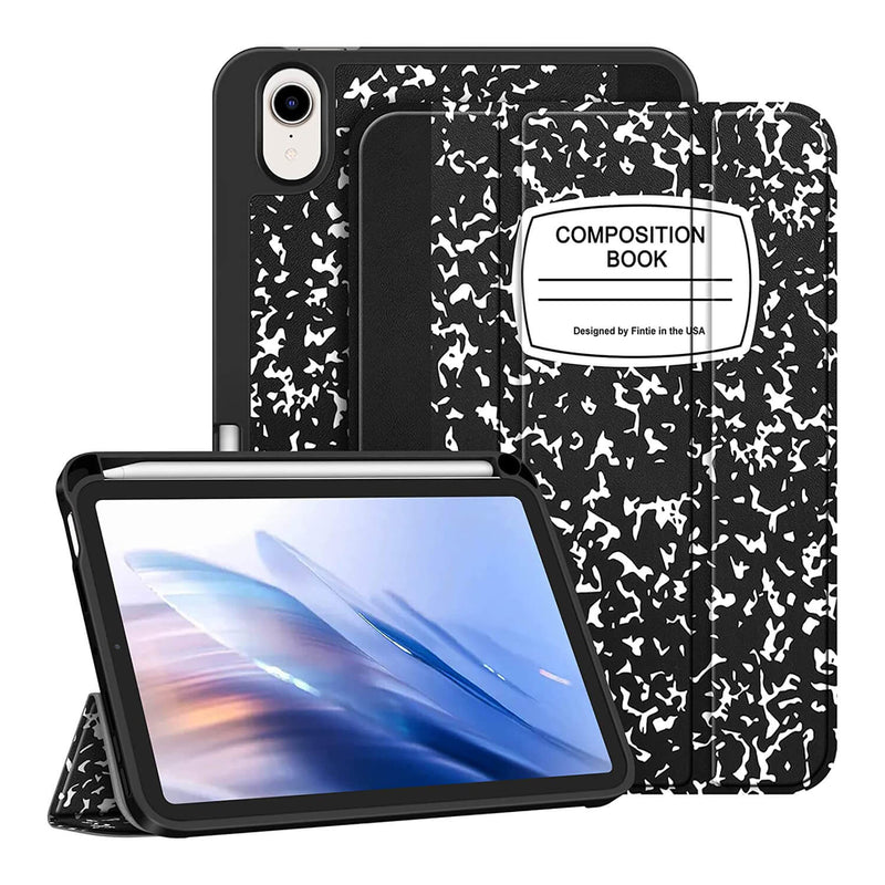 iPad Mini A17 Pro (2024), iPad Mini 6th Gen (2021) Soft TPU Case [with Pencil Holder] | Fintie