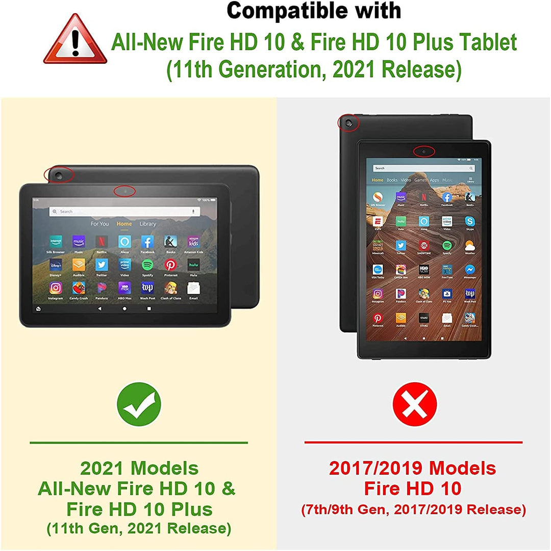 Fire HD 10/HD 10 Plus (11th Gen 2021) Tuatara Magic Ring Case | Fintie
