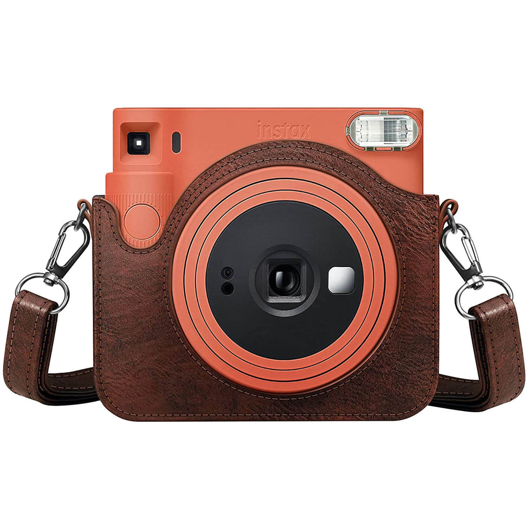thumbnail image 2 of Phetium Protective Case Compatible With Fujifilm Instax Square SQ6 Instant Film Camera, Soft PU Leather Bag With Adjustable Shoulder Strap (Blush Gold 2 of 13