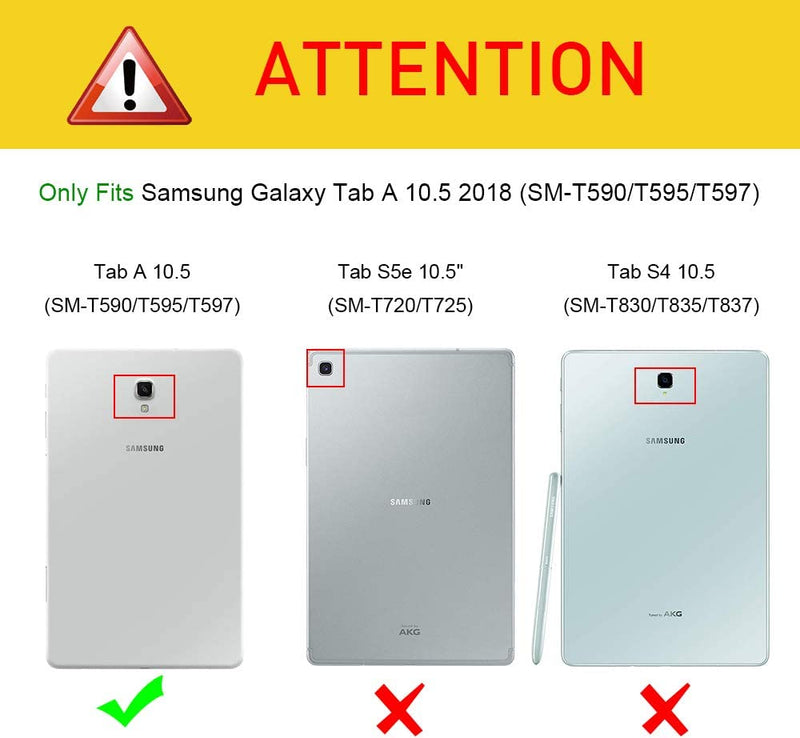 Galaxy Tab A 10.5 2018 Tuatara Magic Ring Shockproof Case | Fintie