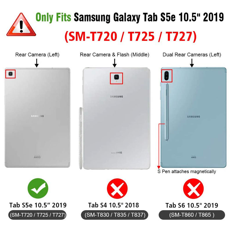 Galaxy Tab S5e 10.5 2019 Slim Trifold Stand Case | Fintie
