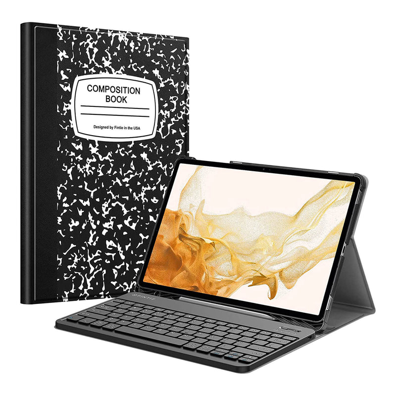 galaxy tab s7 fe keyboard cover fintie