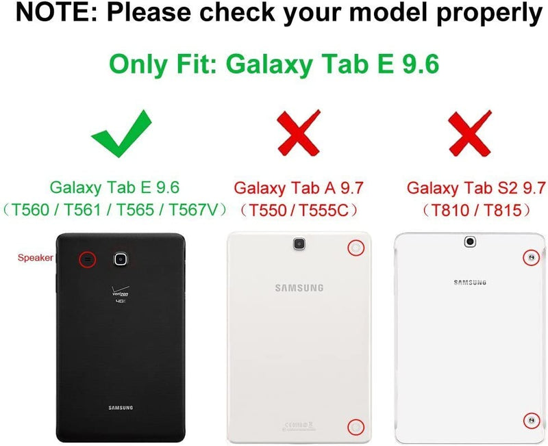 Galaxy Tab E 9.6 (2015) 360-Degree Swiveling Stand Case | Fintie