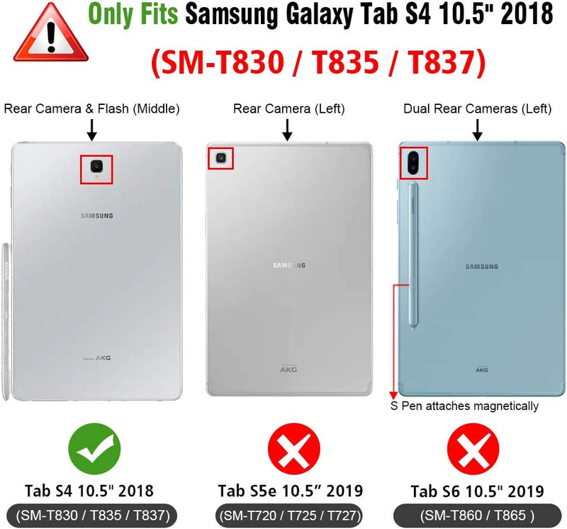 Galaxy Tab S4 10.5 2018 Turtara Shockproof Case | Fintie