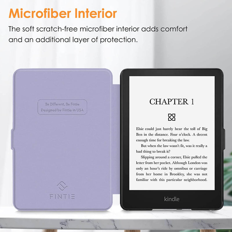 fintie kindle paperwhite 6.8 case with microfiber interior
