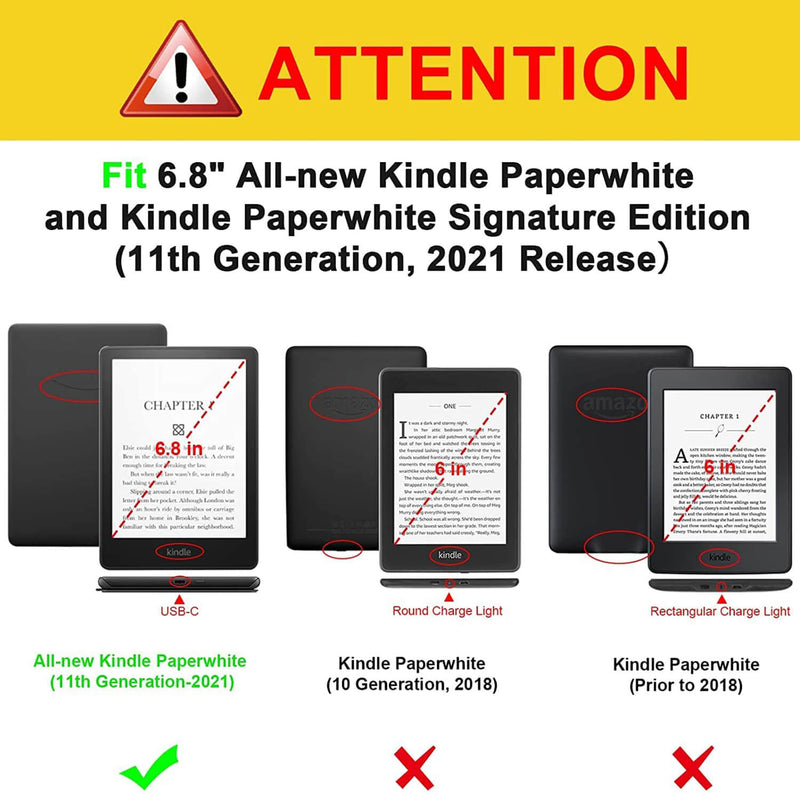 Kindle Paperwhite (11th Gen 2021) Hard Shell Case | Fintie