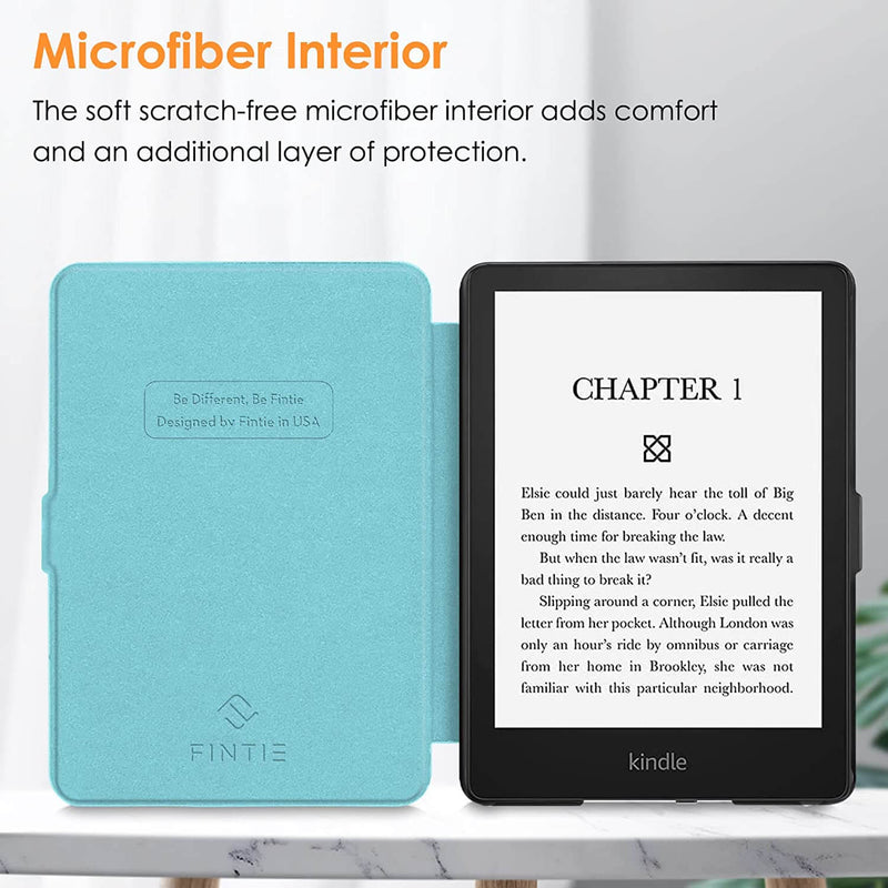fintie kindle paperwhite case with microfiber interior