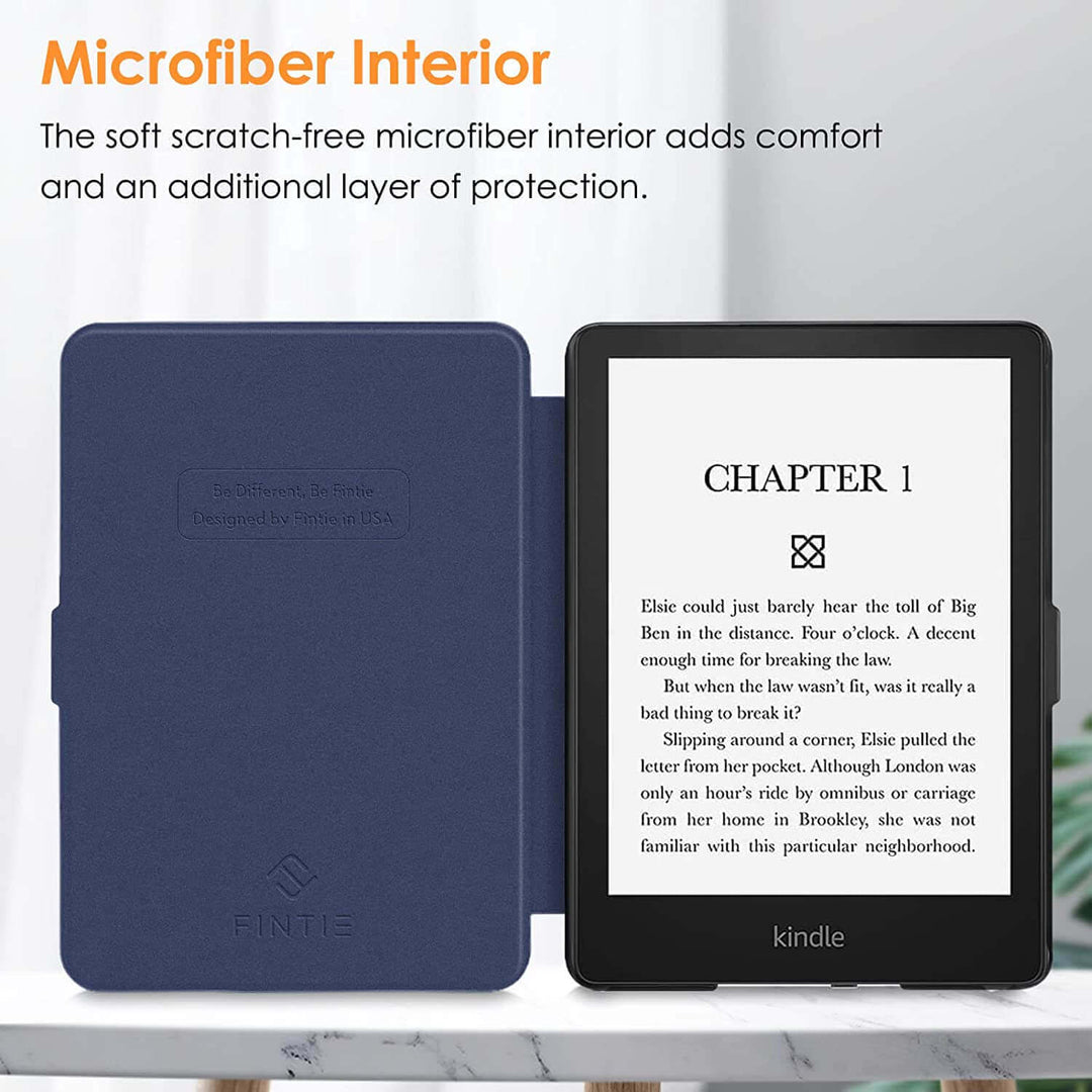 Kindle Paperwhite (11th Gen 2021) Slim Leather Case | Fintie