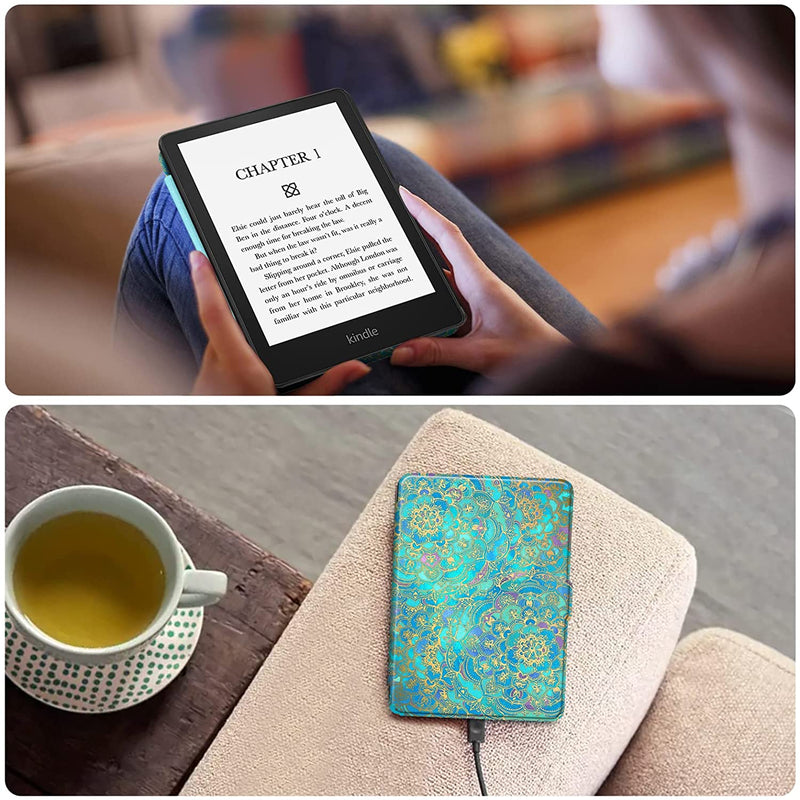 Kindle Paperwhite (11th Gen 2021) Slim Leather Case | Fintie