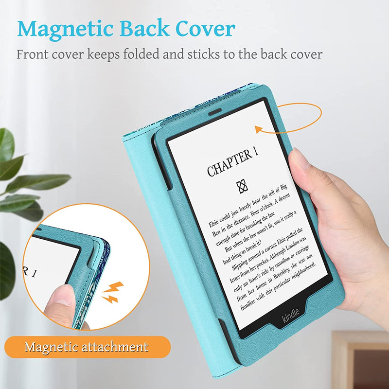 Kindle Paperwhite (11th Gen 2021) Sleeve Case with Foldable Stand and Hand Strap | Fintie
