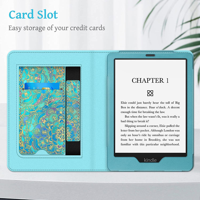 Kindle Paperwhite (11th Gen 2021) Sleeve Case with Foldable Stand and Hand Strap | Fintie