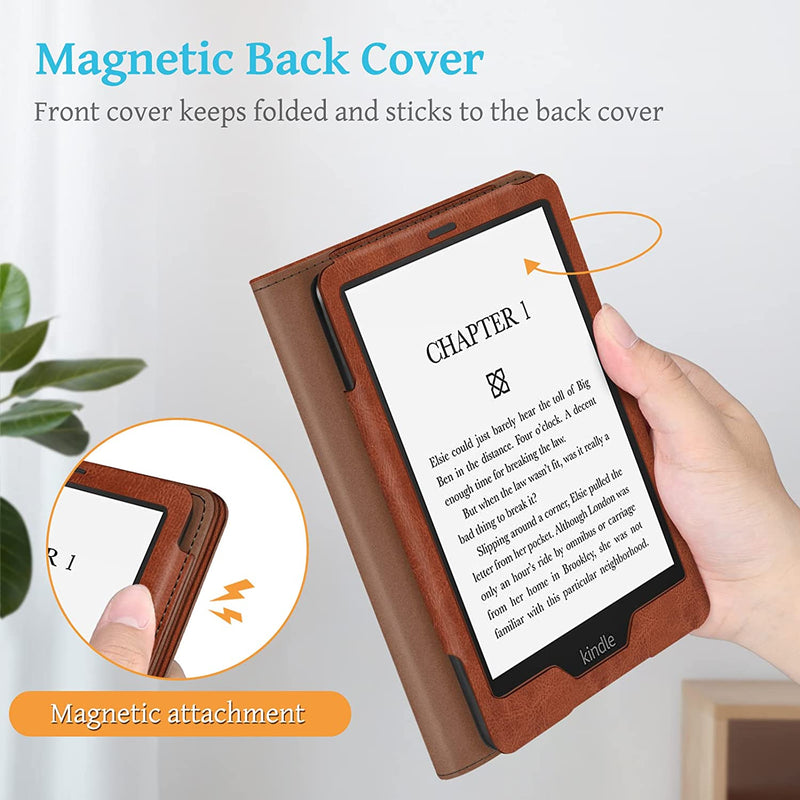 Kindle Paperwhite (11th Gen 2021) Leather Sleeve Case | Fintie