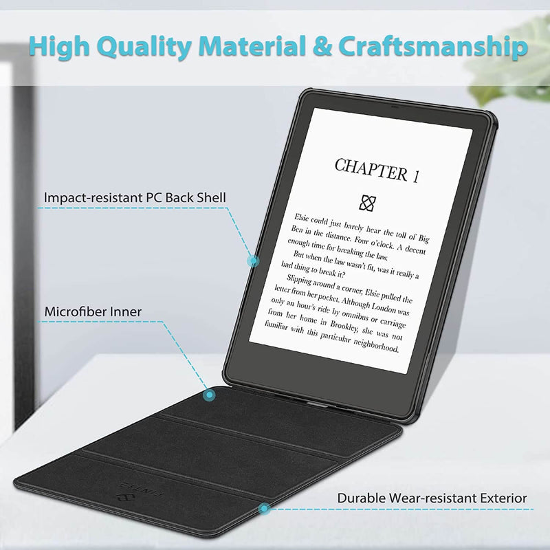 Fintie Slimshell - Funda para Kindle Paperwhite 6.8 pulgadas (11ª  generación-2021) y Kindle Paperwhite Signature Edition, liviana, de piel  sintética
