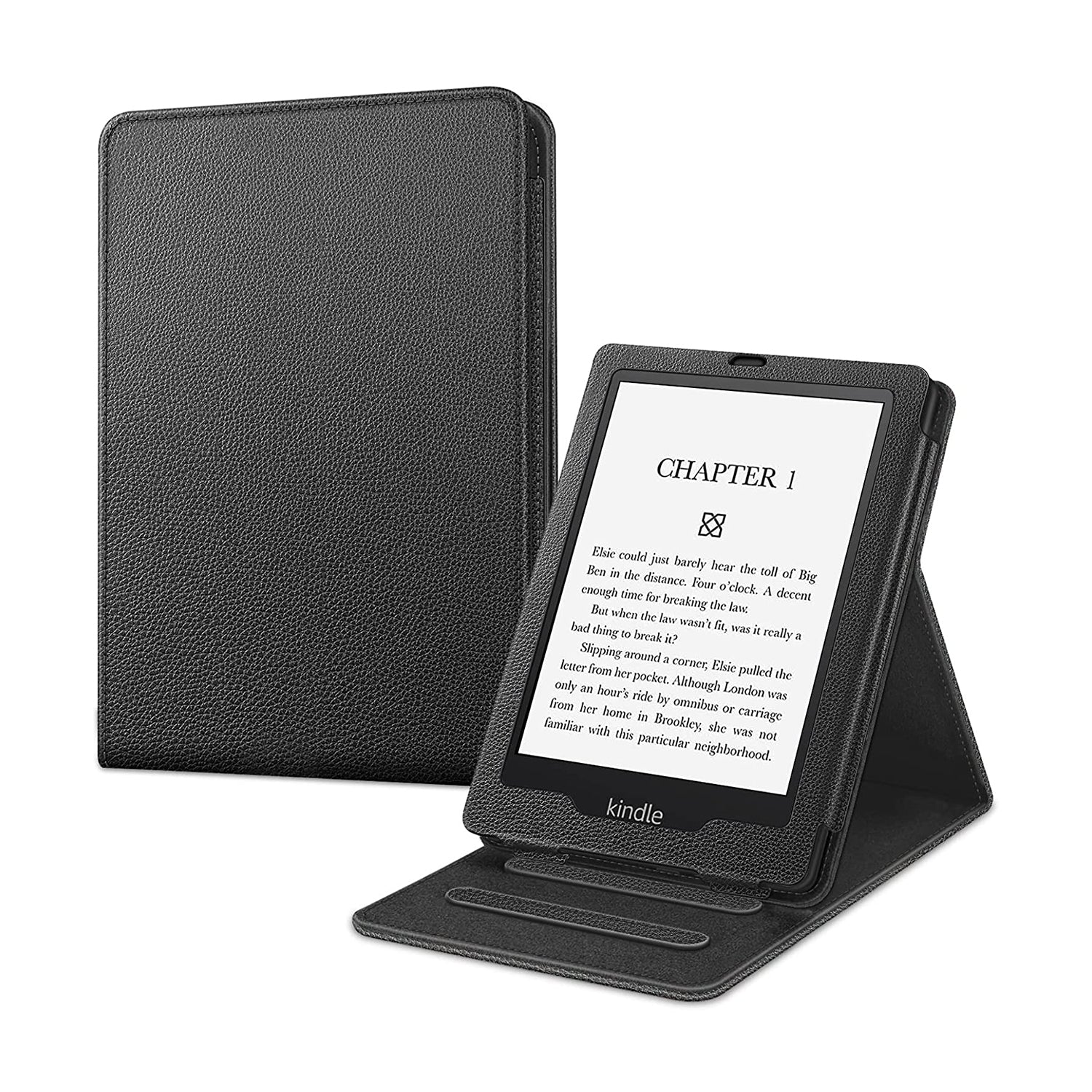 FINTIE Étui pour 6,8 Kindle Paperwhite (11e génération, modèle 2021),  Coque de Protection Kickstand avec Fente pour Carte et dragonne,  Veille/Réveil