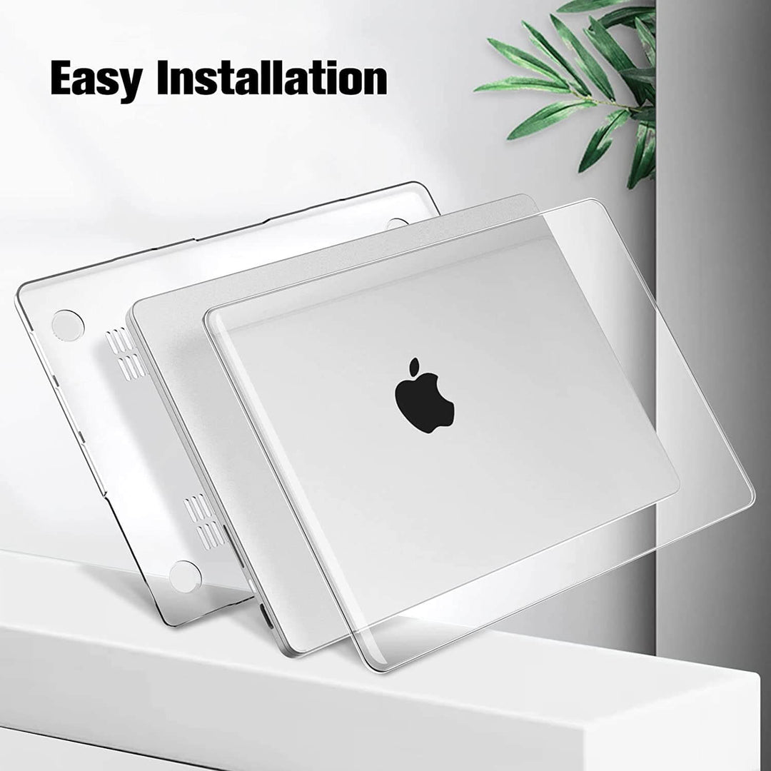 FINTIE Transparante Matte Beschermhoes Voor MacBook Pro 14 Inch M5/M4/M3/M2/M1 – Schokbestendig