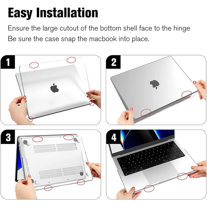 how to install macbook pro 14 case 