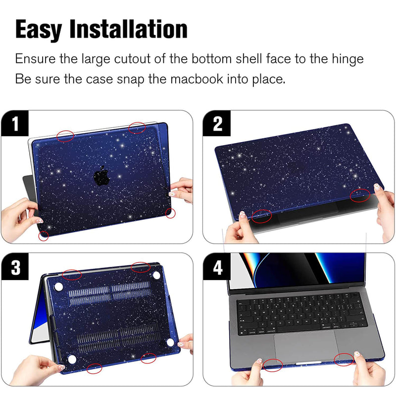 how to install fintie macbook pro case