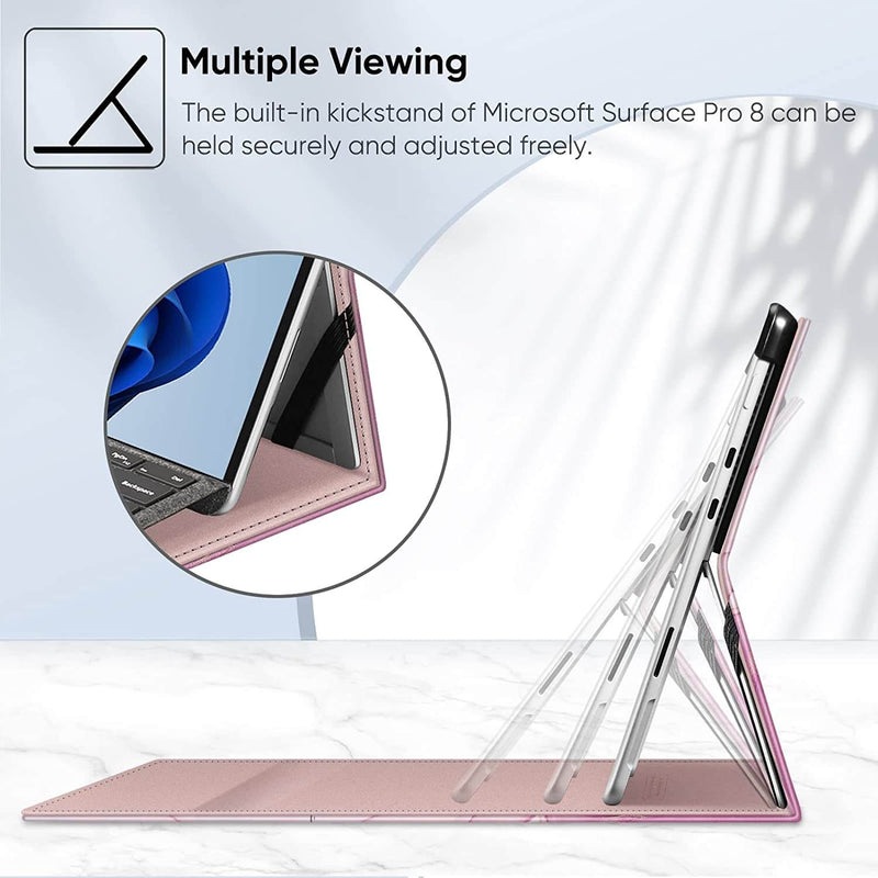 microsoft surface pro 8 case with multi-angles