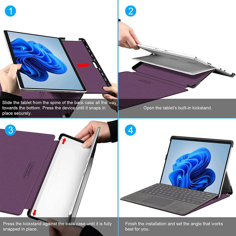 insert surface pro 8 into a fintie case