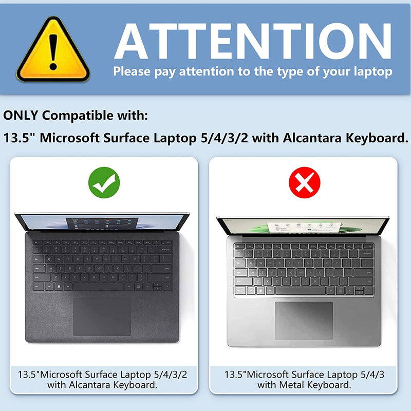 Surface Laptop 5/4/3/2 13.5inch w/ Alcantara Keyboard Snapon Hard Sh