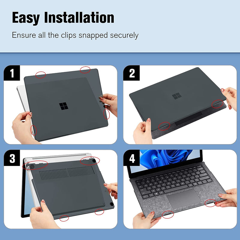 Piel protectora completa para Surface go2 3 Laptop 3 /4/5 13,5 15 pulgadas, pegatina de vinilo Piel protectora completa para Surface go2 3 Laptop 3 /4/5 13,5 15 pulgadas, pegatina de vinilo