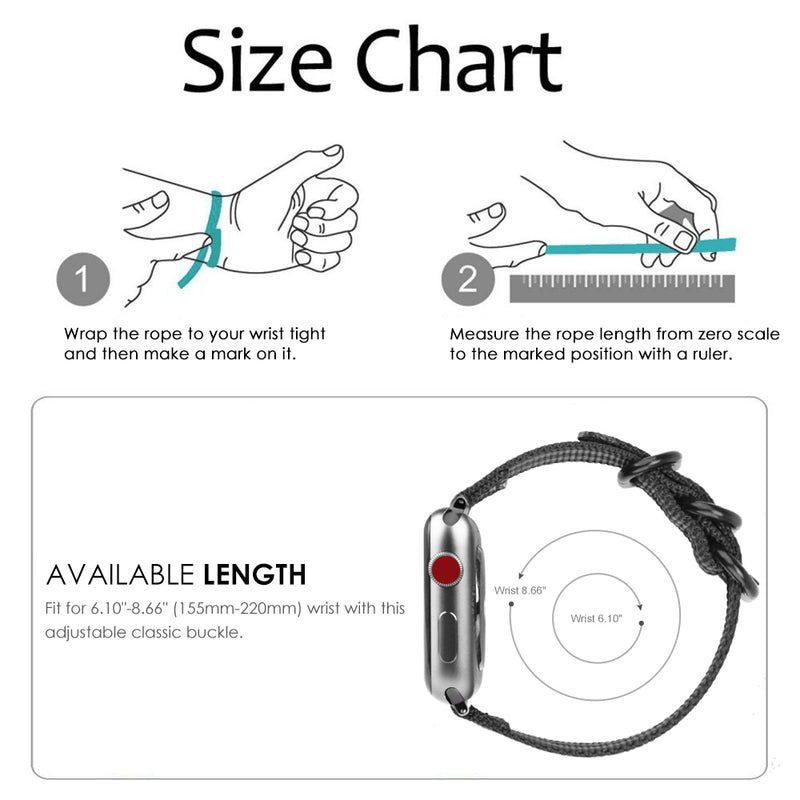 apple watch 5 band for 7.2" wrist