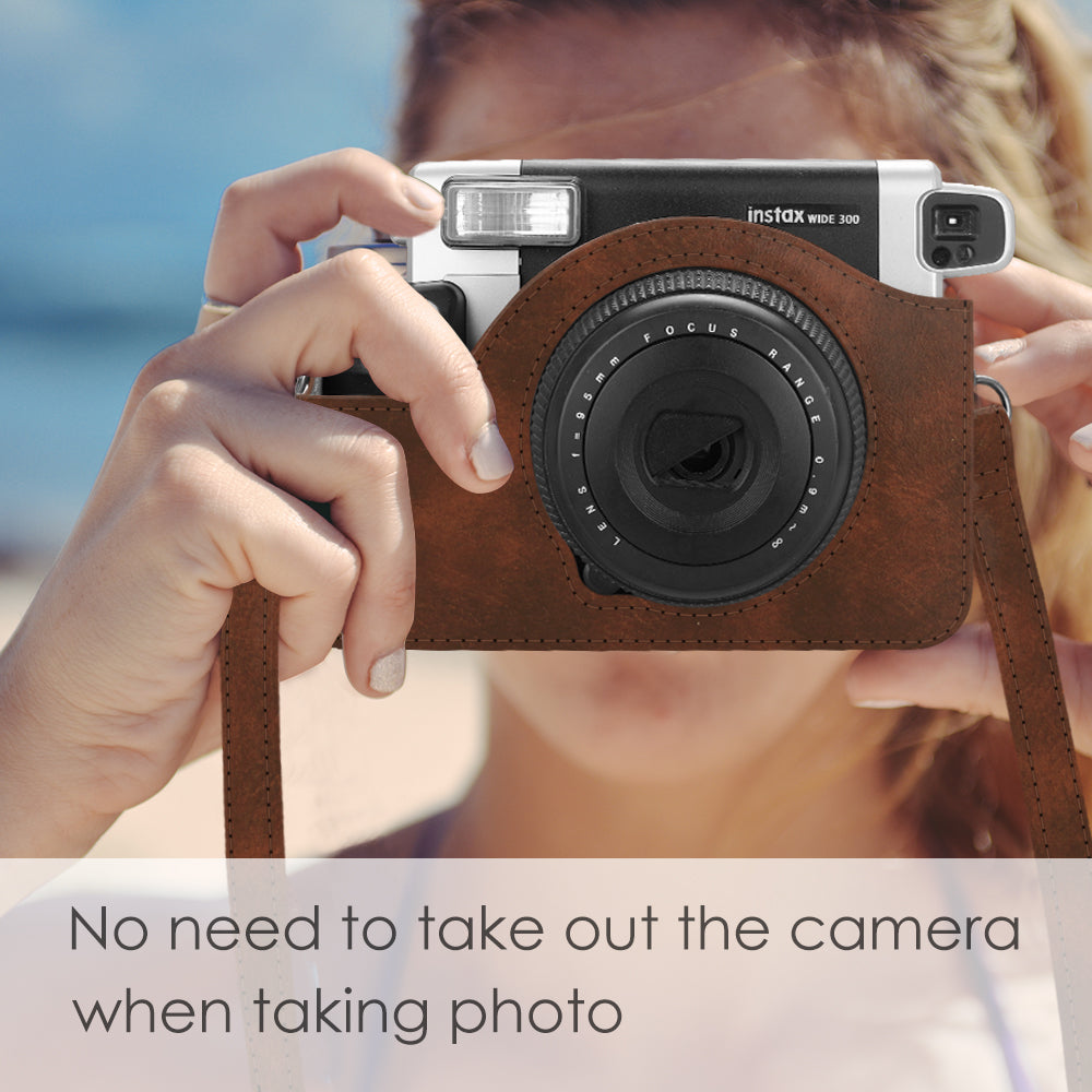 Fujifilm Instax Wide 300 Instant Film Camera Leather Bag Fintie