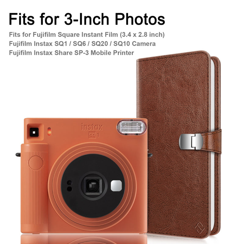 Fintie Wallet Photo Album for 3.4 x 2.8" Film | 64 Pockets