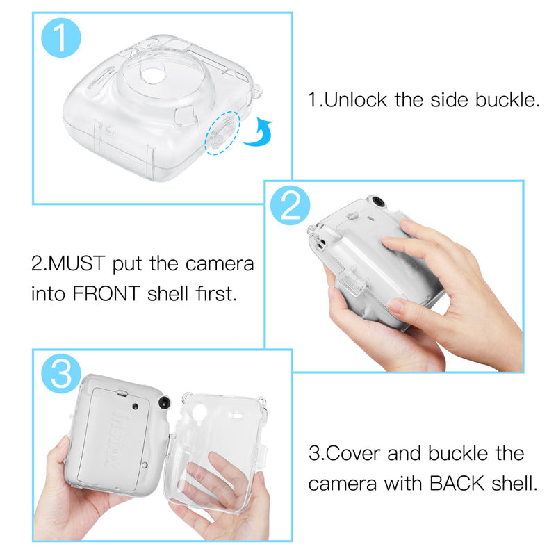 instax mini 11 camera case installation